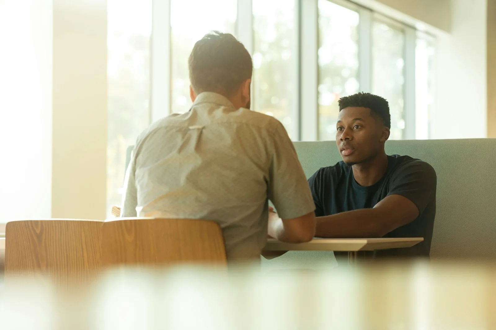 A person taking professional advice on estate planning