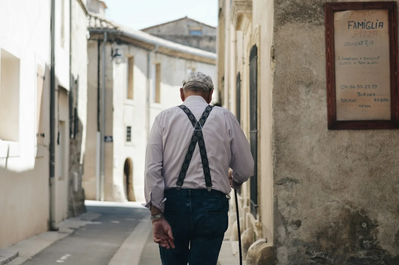 Photo of an old gentleman in his retirement