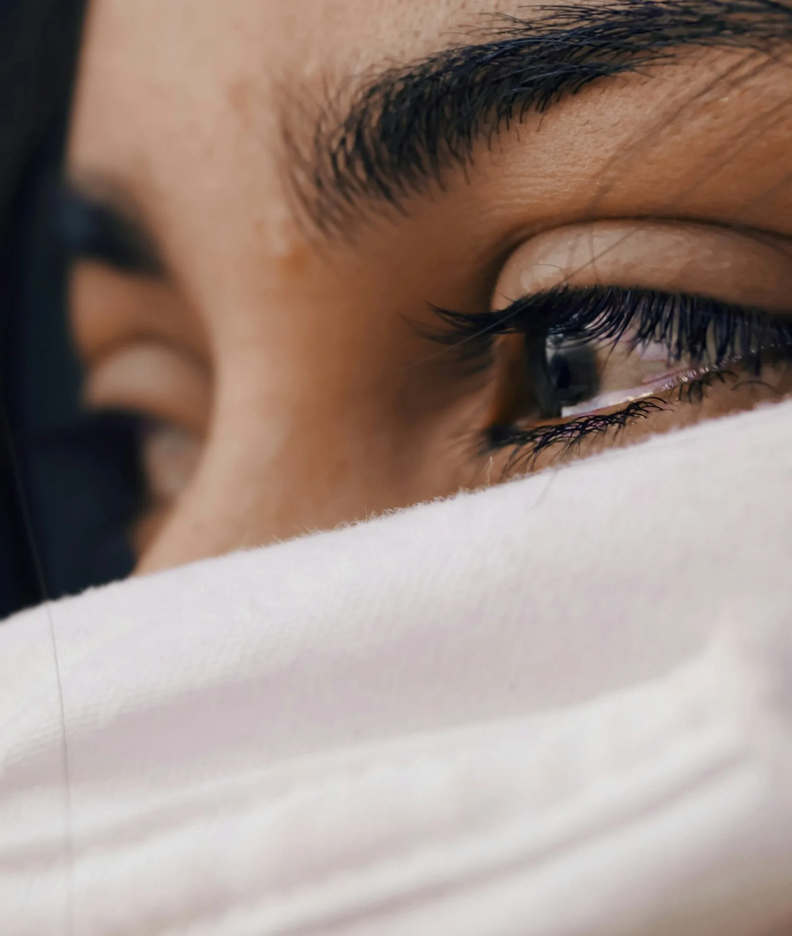 Image of a person getting emotional