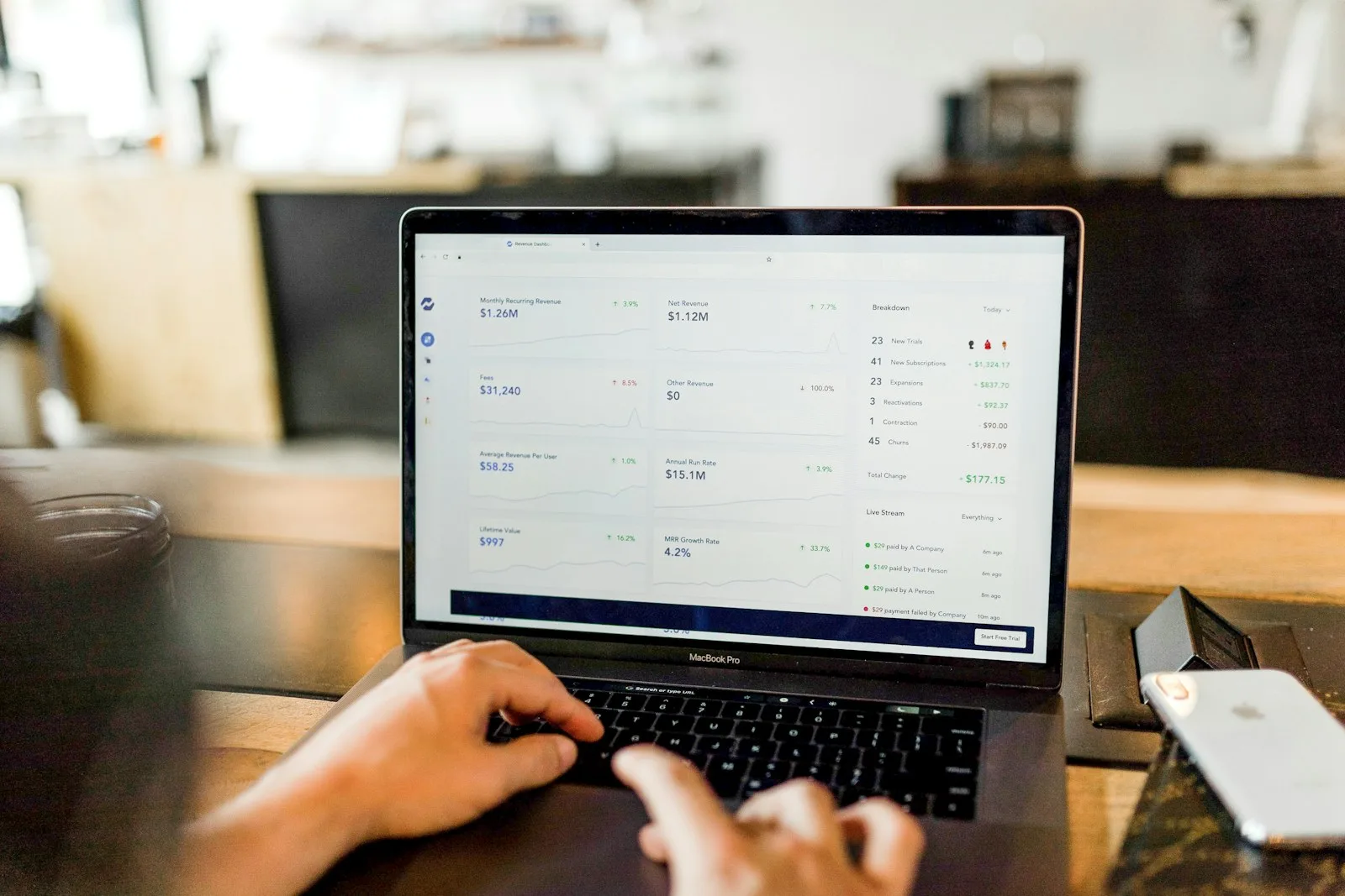 A person trying to create an investment plan on their laptop