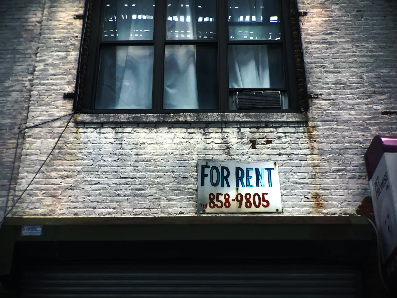 A person putting out a residential property for rent.