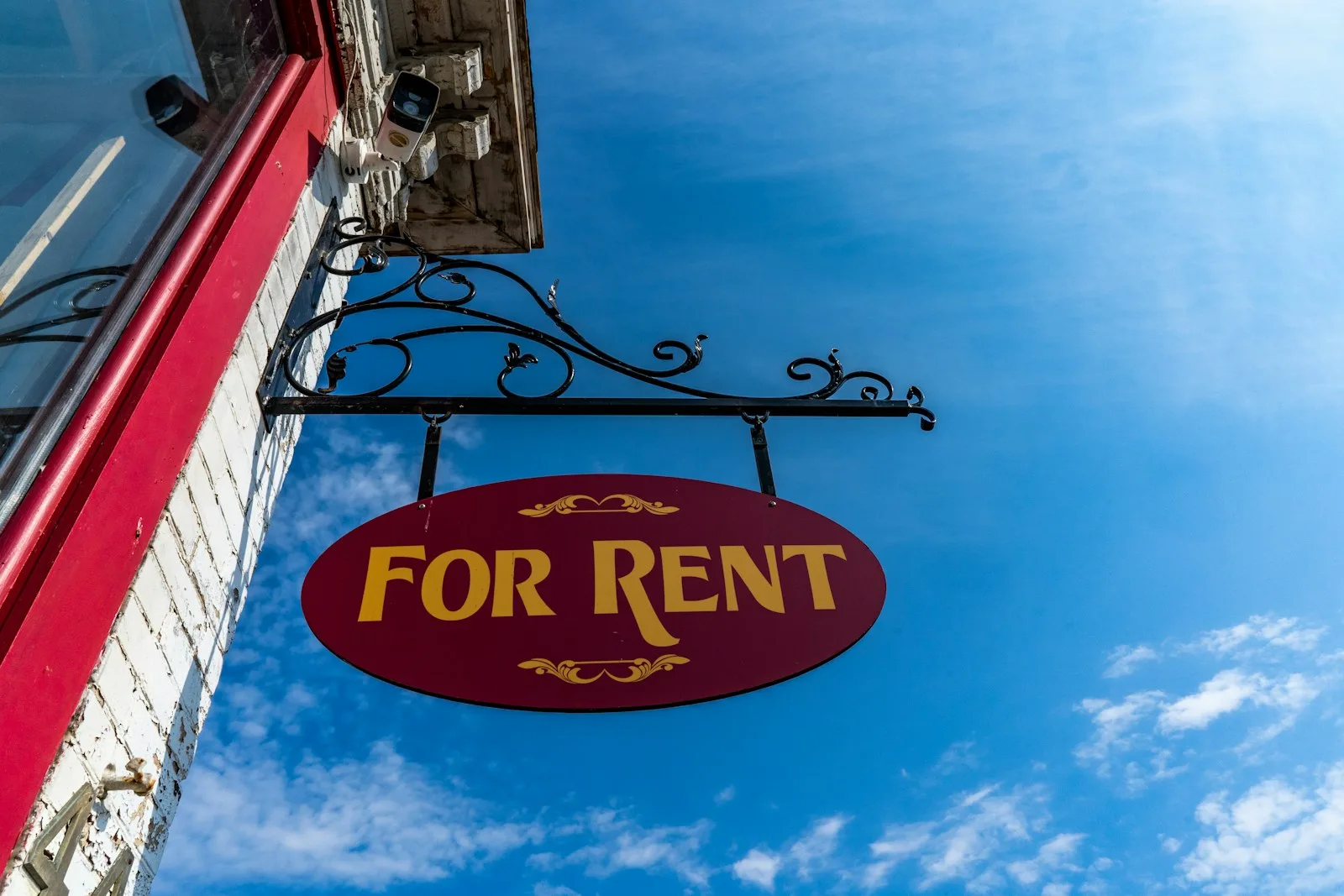 A real estate property that’s up for rent