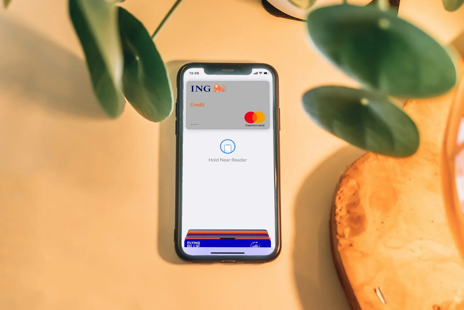 A person doing regular banking operation through mobile phone applications