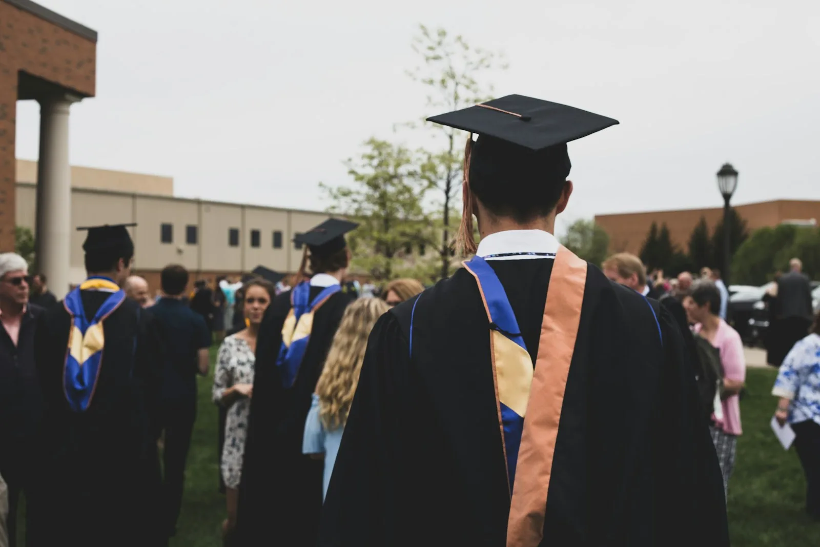 A group of students on their graduation day